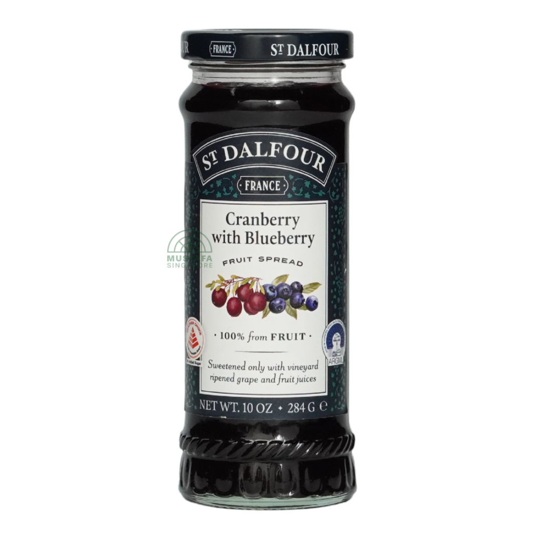St Dalfour Cranberry with Blueberry Fruit Spread 284g