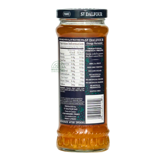 St Dalfour Orange Marmalade Fruit Spread 284g