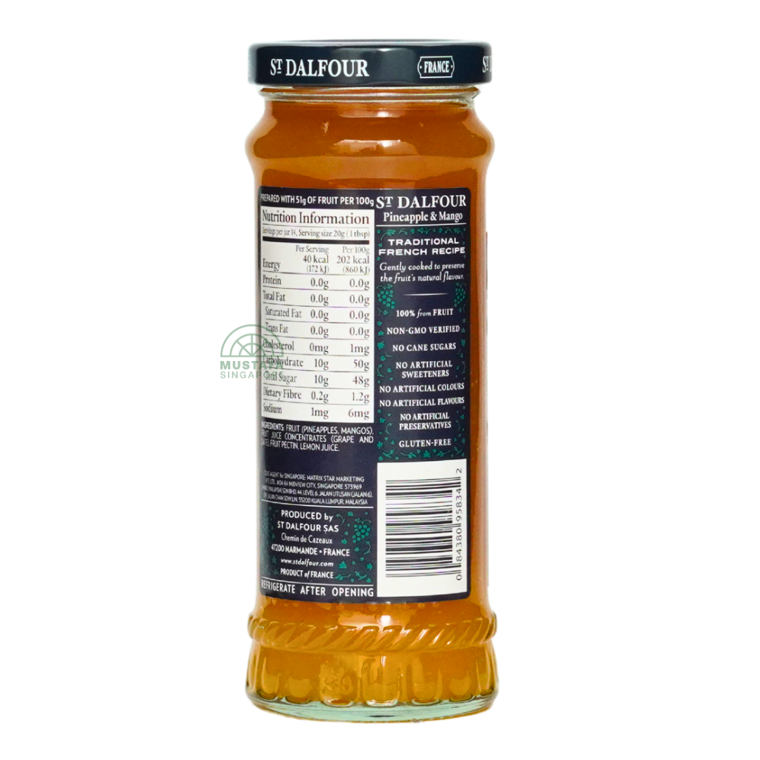 St Dalfour Pineapple & Mango Fruit Spread 284g