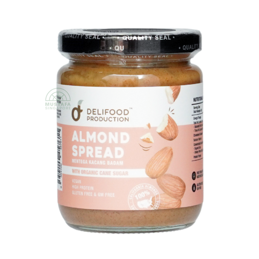 Delifood Almond Spread With Organic Cane Sugar 220g