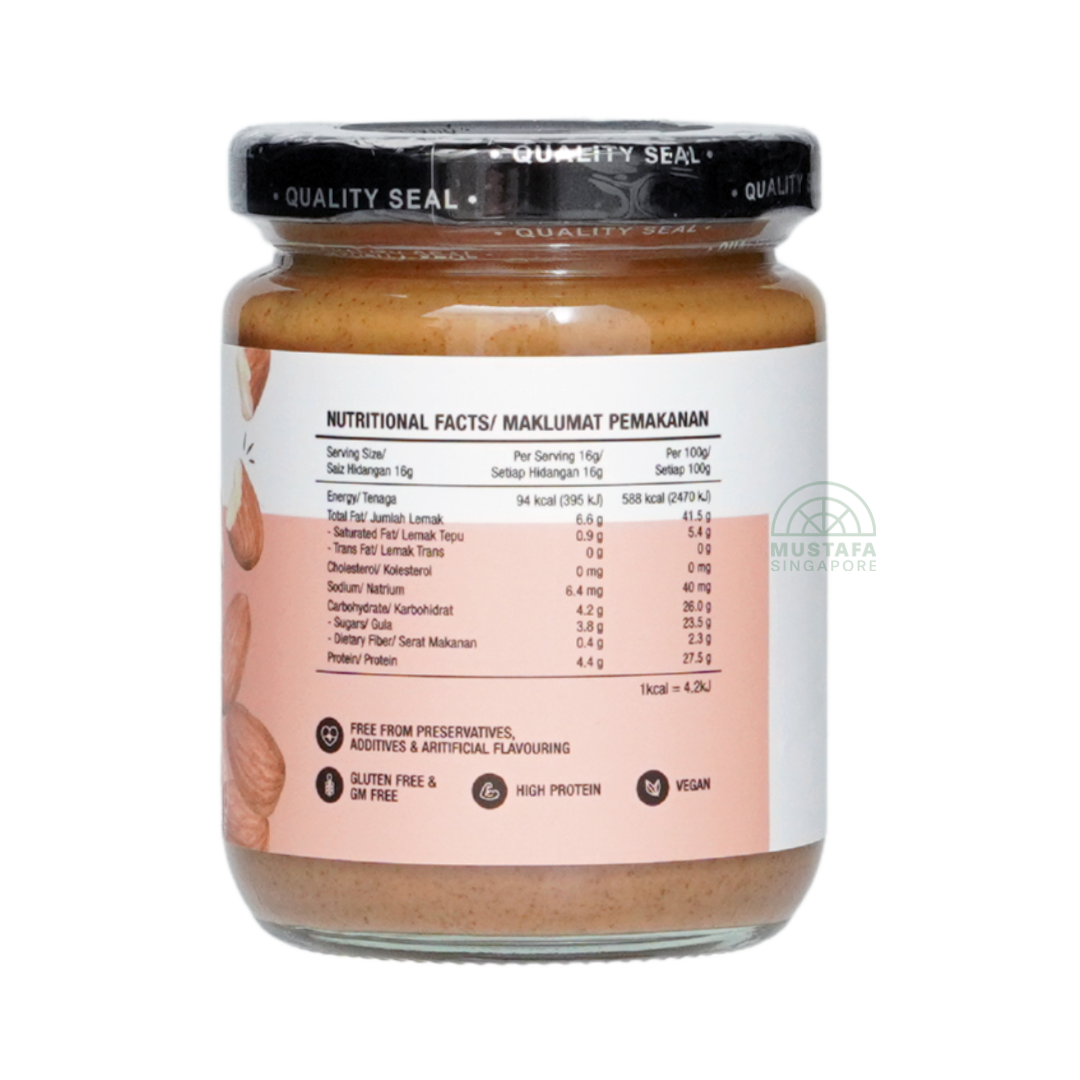 Delifood Almond Spread With Organic Cane Sugar 220g