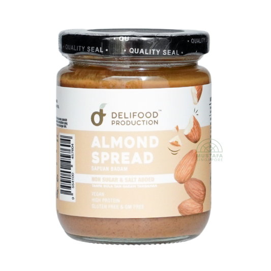 Delifood Almond Spread Non Sugar & Salt Added 220g