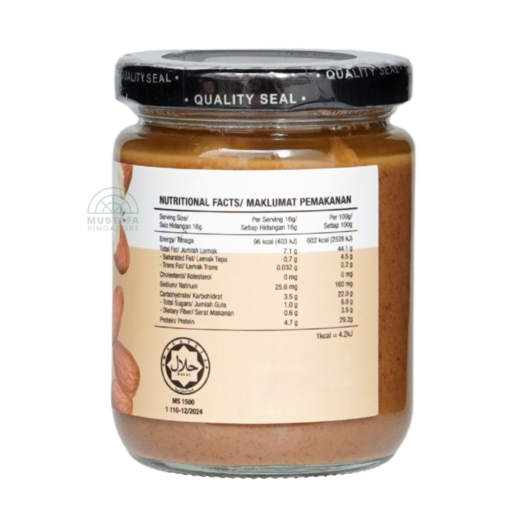 Delifood Almond Spread Non Sugar & Salt Added 220g
