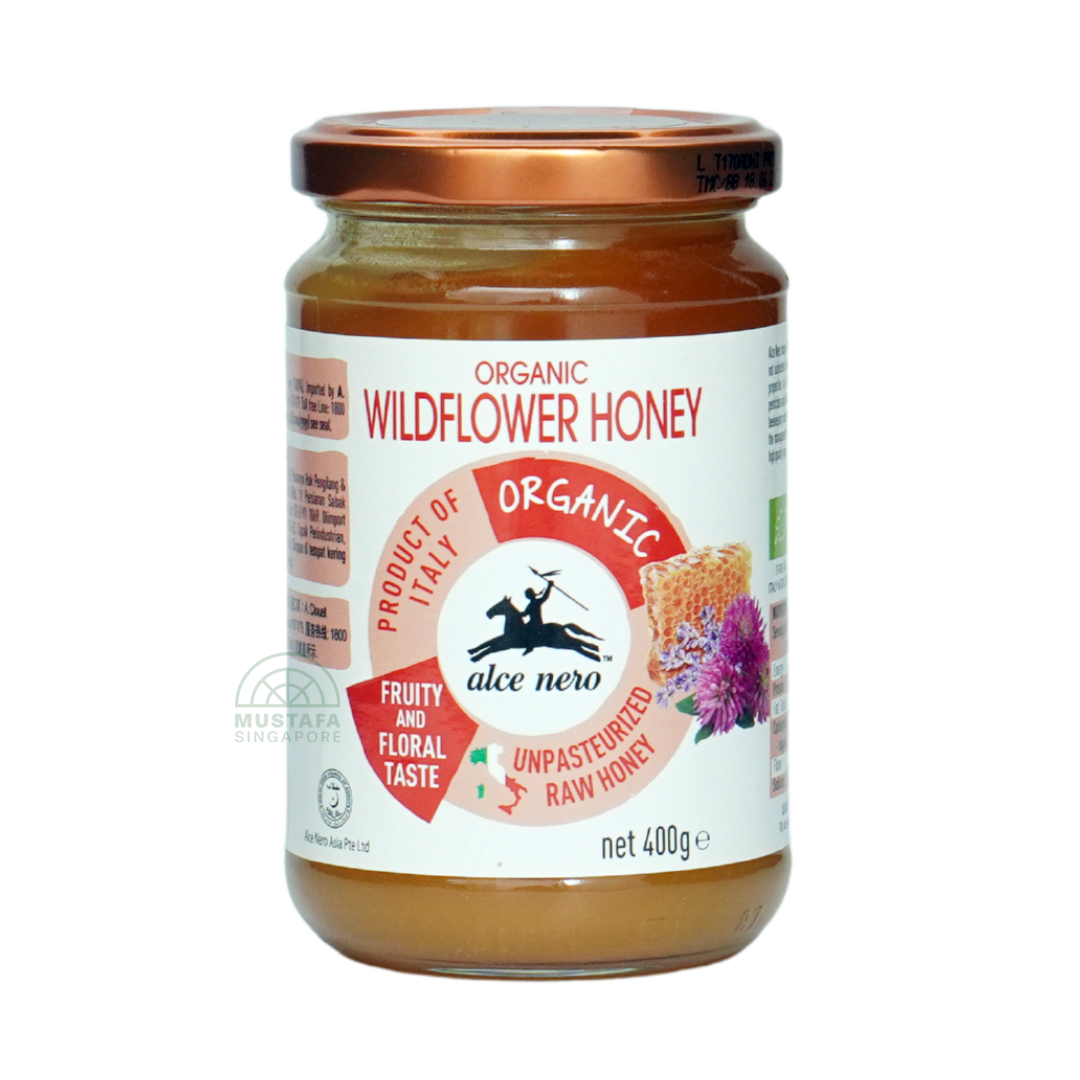 Alce Nero Organic Wildflower Honey 400g