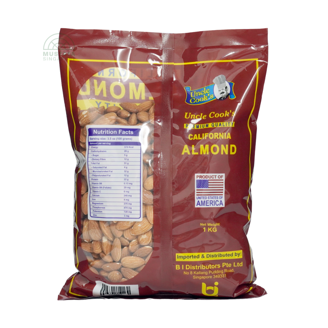 Uncle Cook's Raw Almond 1kg