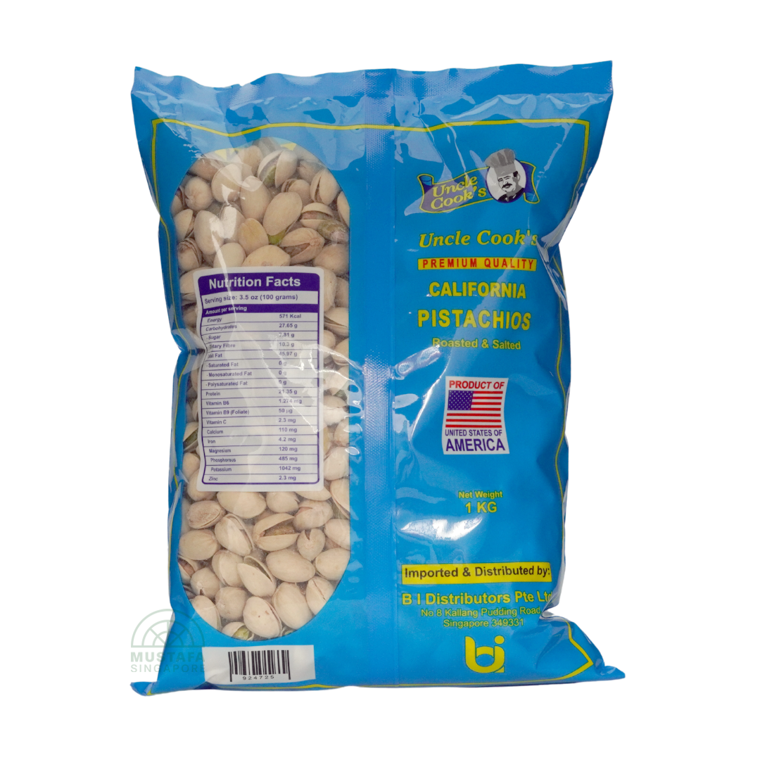 Uncle Cook's Roasted & Salted Pistachio 1kg