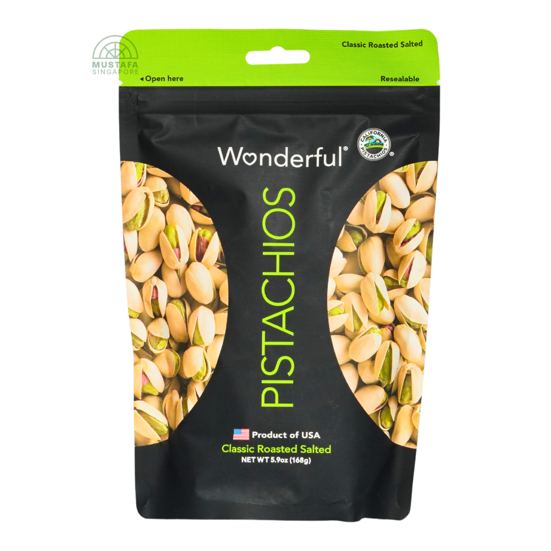 Wonderful Classic Roasted Salted Pistachios 168g