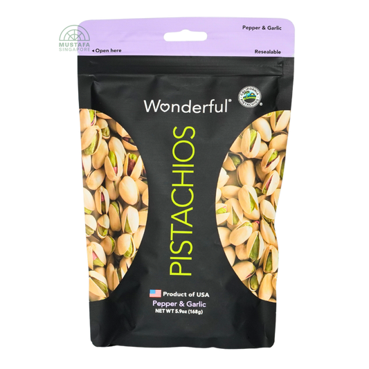 Wonderful Pepper & Garlic Pistachios 168g