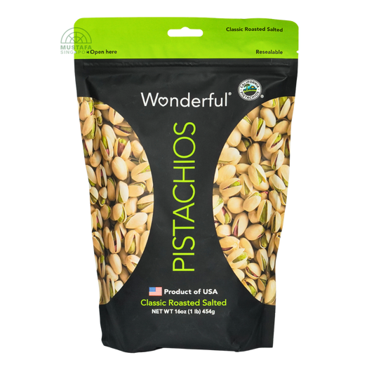 Wonderful Classic Roasted Salted Pistachios 454g
