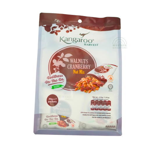 Kangaroo Walnut Cranberry Nut Mix 7s 210g