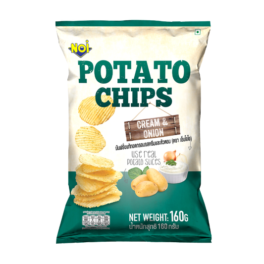 Tong Garden Noi Potato Chips Cream & Onion 160g