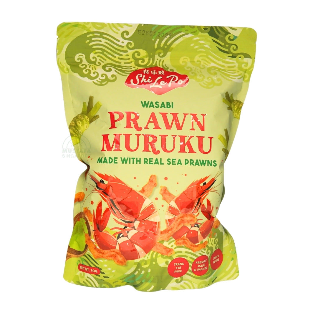 Shi Le Po Wasabi Prawn Muruku 70g