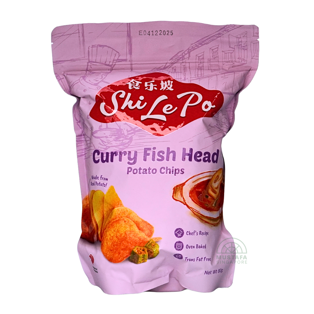 Shi Le Po Curry Fish Head Potato Chips 80g