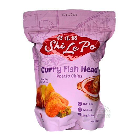 Shi Le Po Curry Fish Head Potato Chips 80g