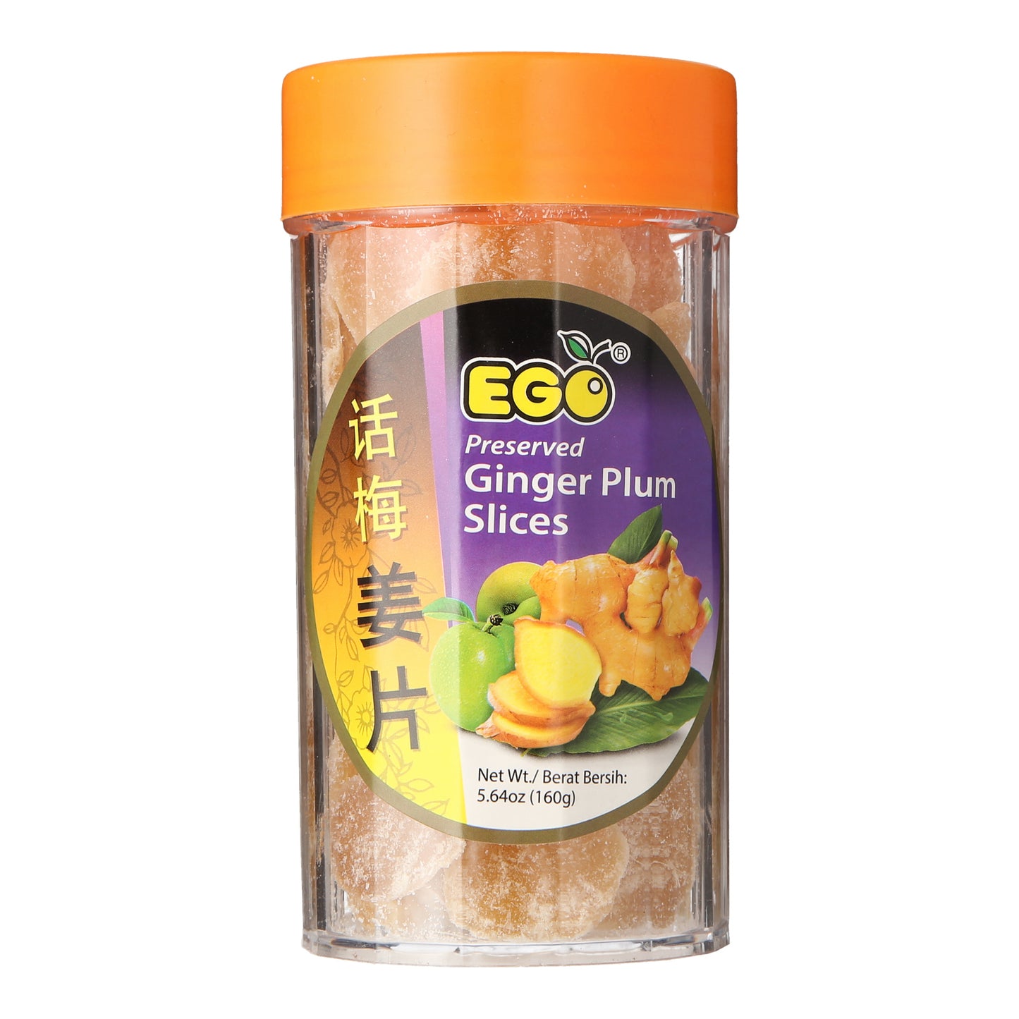 Ego Preserved Ginger Slices Plum 160g