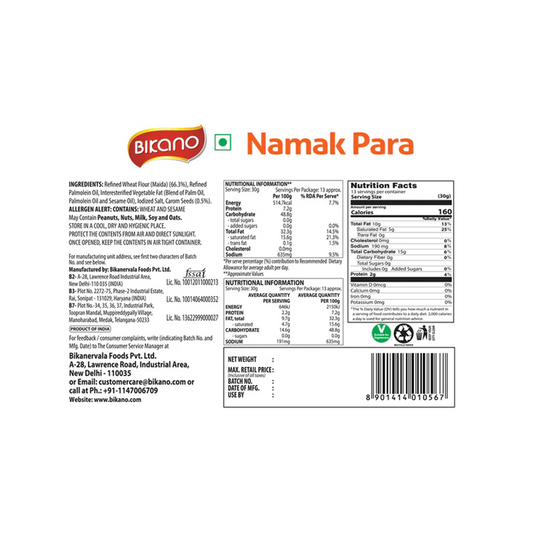 Bikano Namak Para 400g