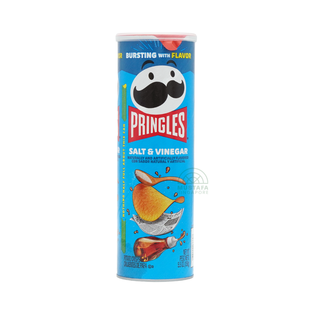 Pringles Salt & Vinegar Potato Crisps 158g
