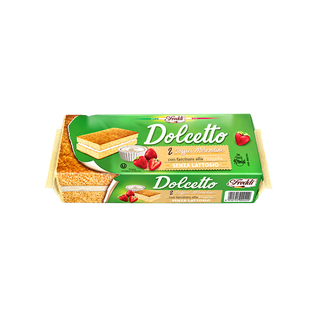Freddi Dolcetto Strawberry 8 Mini Cakes 200g
