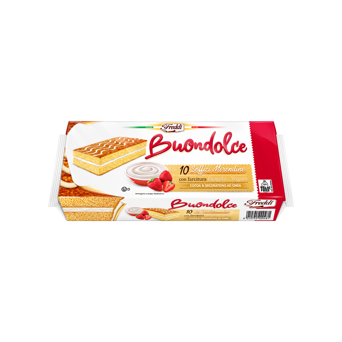 Freddi Buondolce Strawberry & Yogurt 10 Mini Cakes 250g