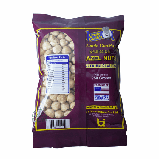 Uncle Cook's Raw Hazelnut 250g