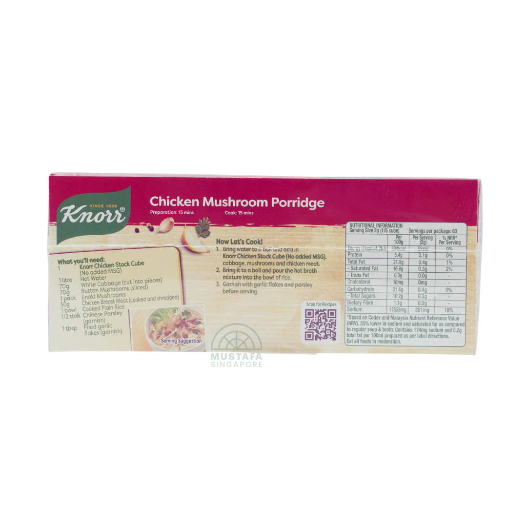 Knorr Chicken Stock Cubes No Added MSG 120g