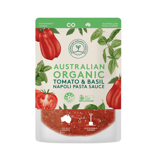 Australian Organic Food Co. Tomato & Basil Napoli Pasta Sauce 400g