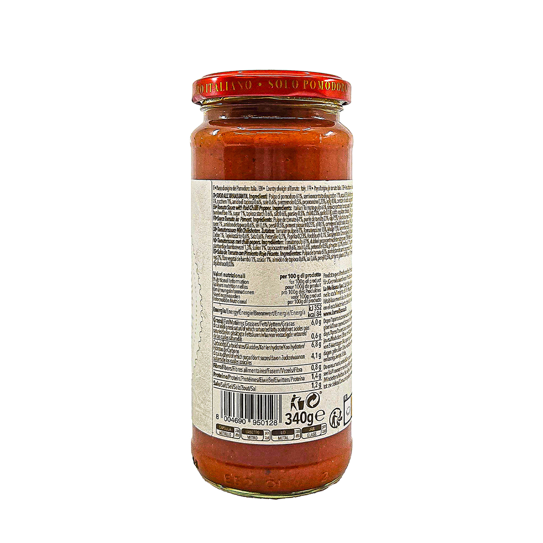 La Molisana Sugo Al Arrabbiata (Arrabbiata Sauce) 340g