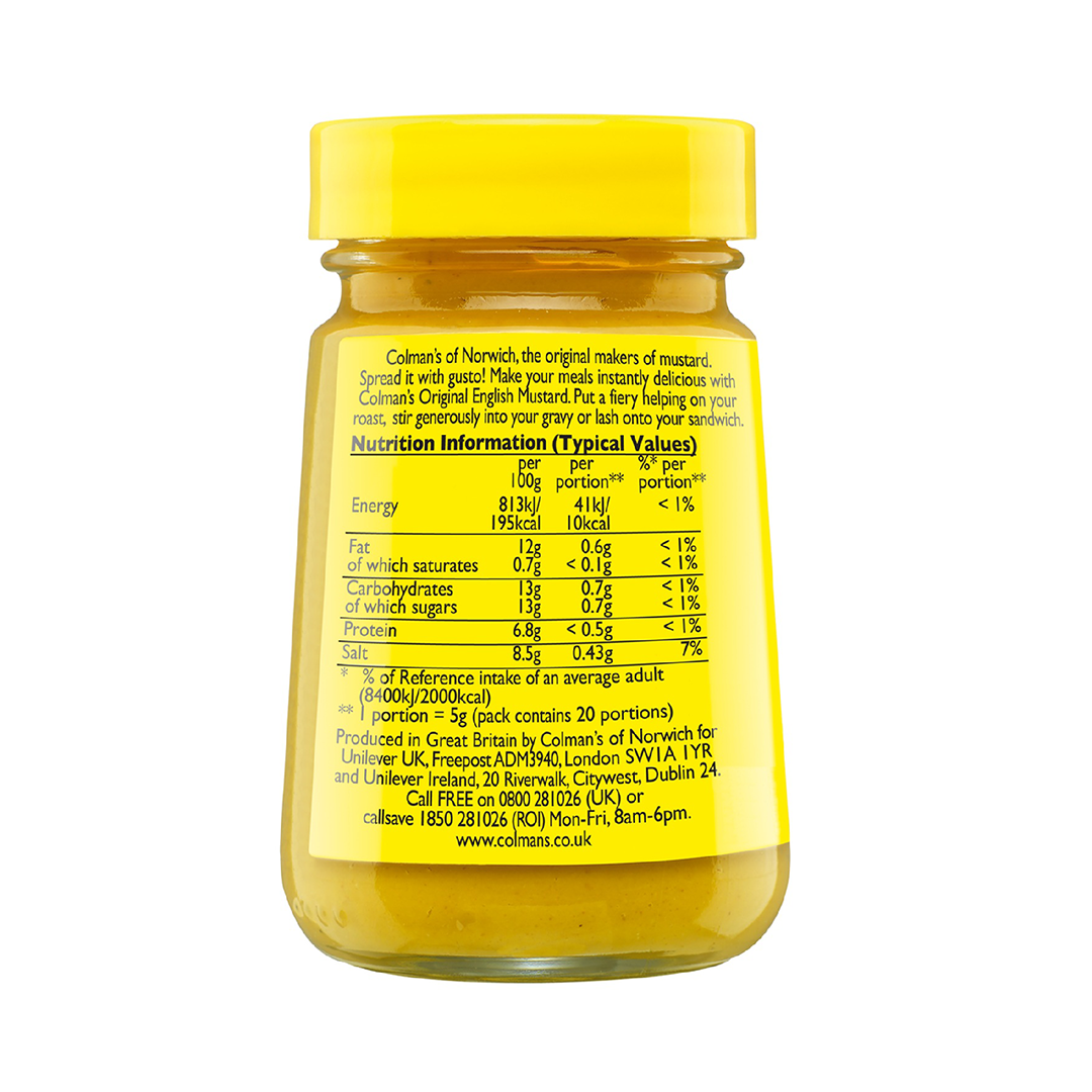 Colman's Mustard Jar English 100g