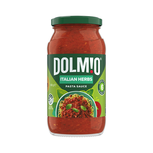 Dolmio Extra Pasta Sauce Italian Herbs 500g