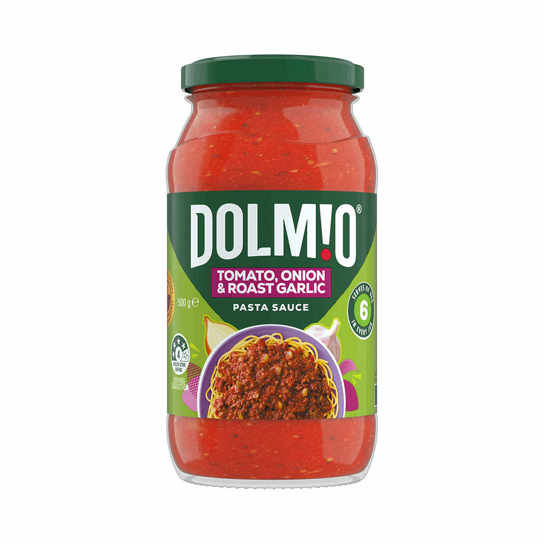 Dolmio Extra Pasta Sauce Tomato, Onion & Roast Garlic 500g