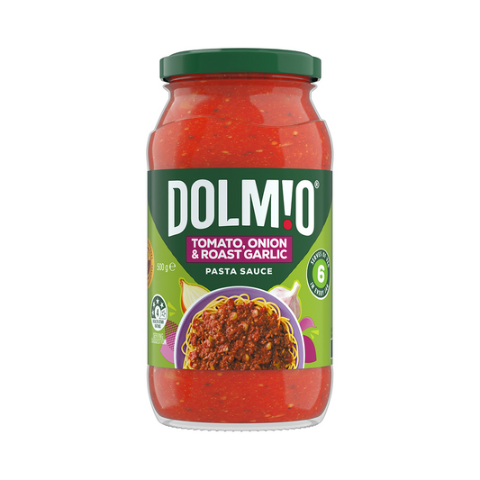 Dolmio Extra Pasta Sauce Tomato, Onion & Roast Garlic 500g