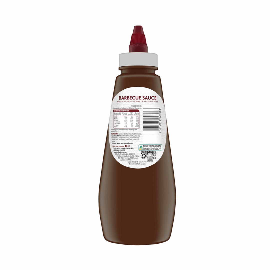 MasterFoods Squeezy Barbecue Sauce 500ml