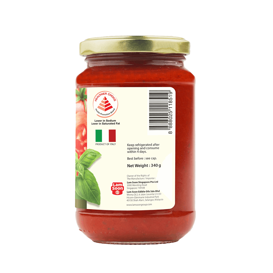 Naturel Organic Basil Pasta Sauce 340g