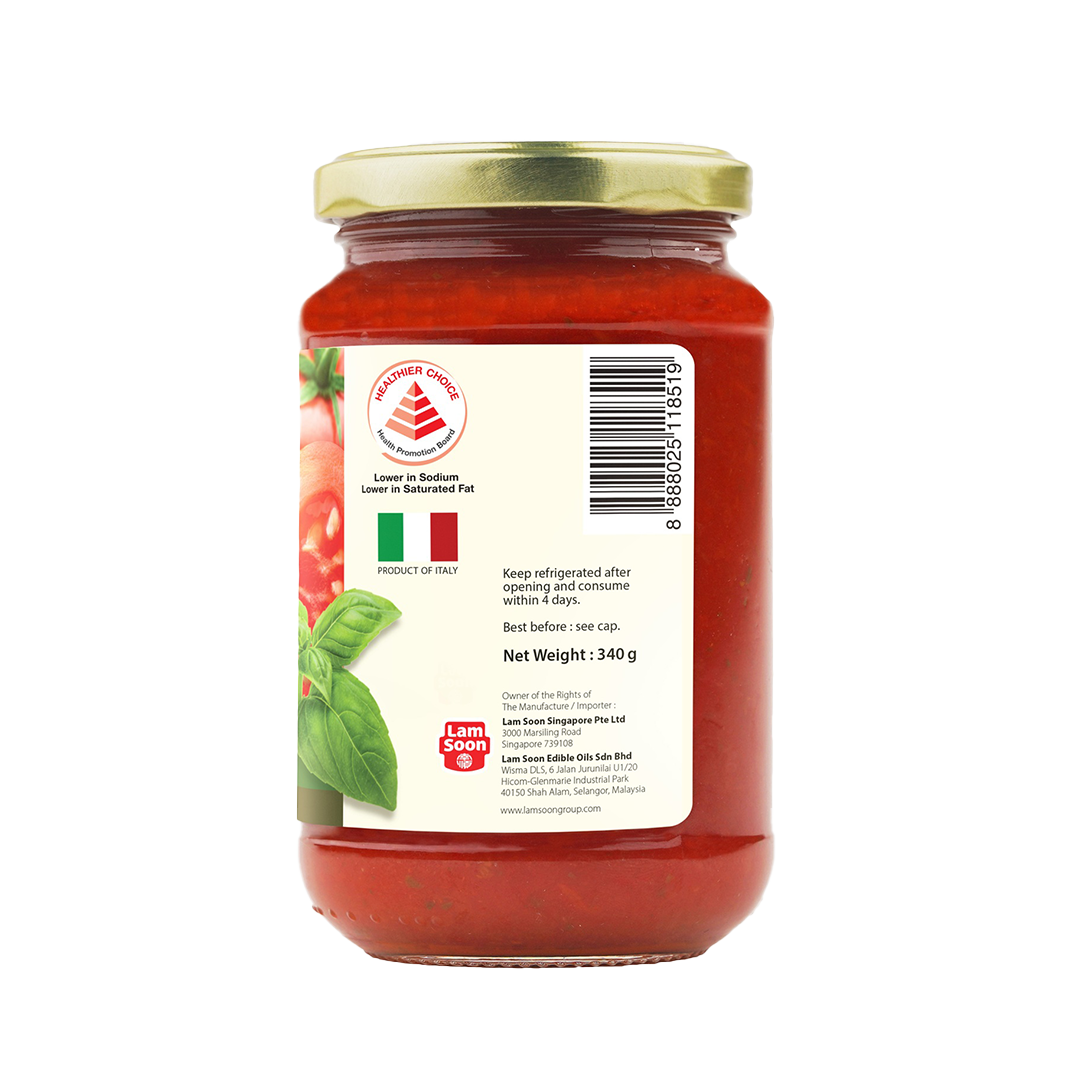 Naturel Organic Basil Pasta Sauce 340g
