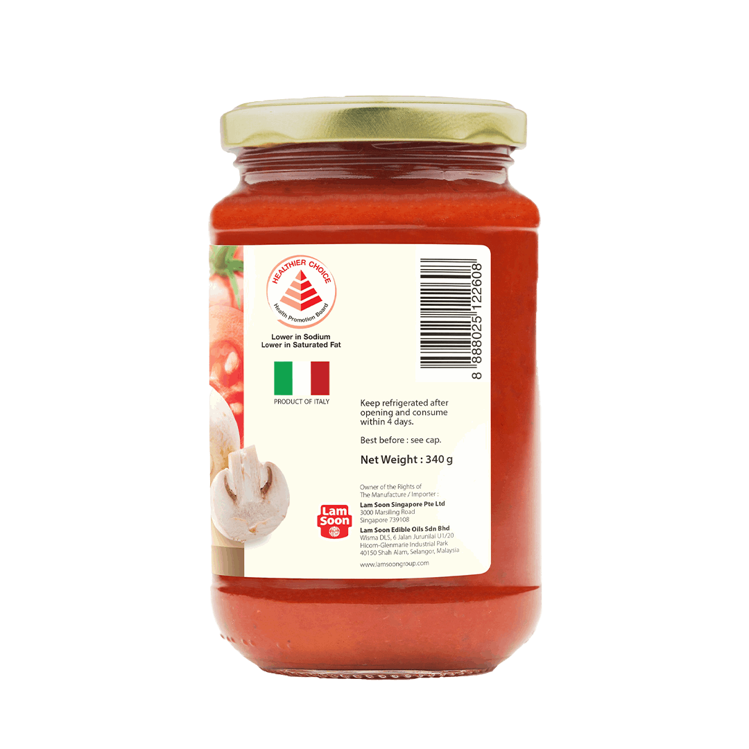 Naturel Organic Mushroom Pasta Sauce 340g