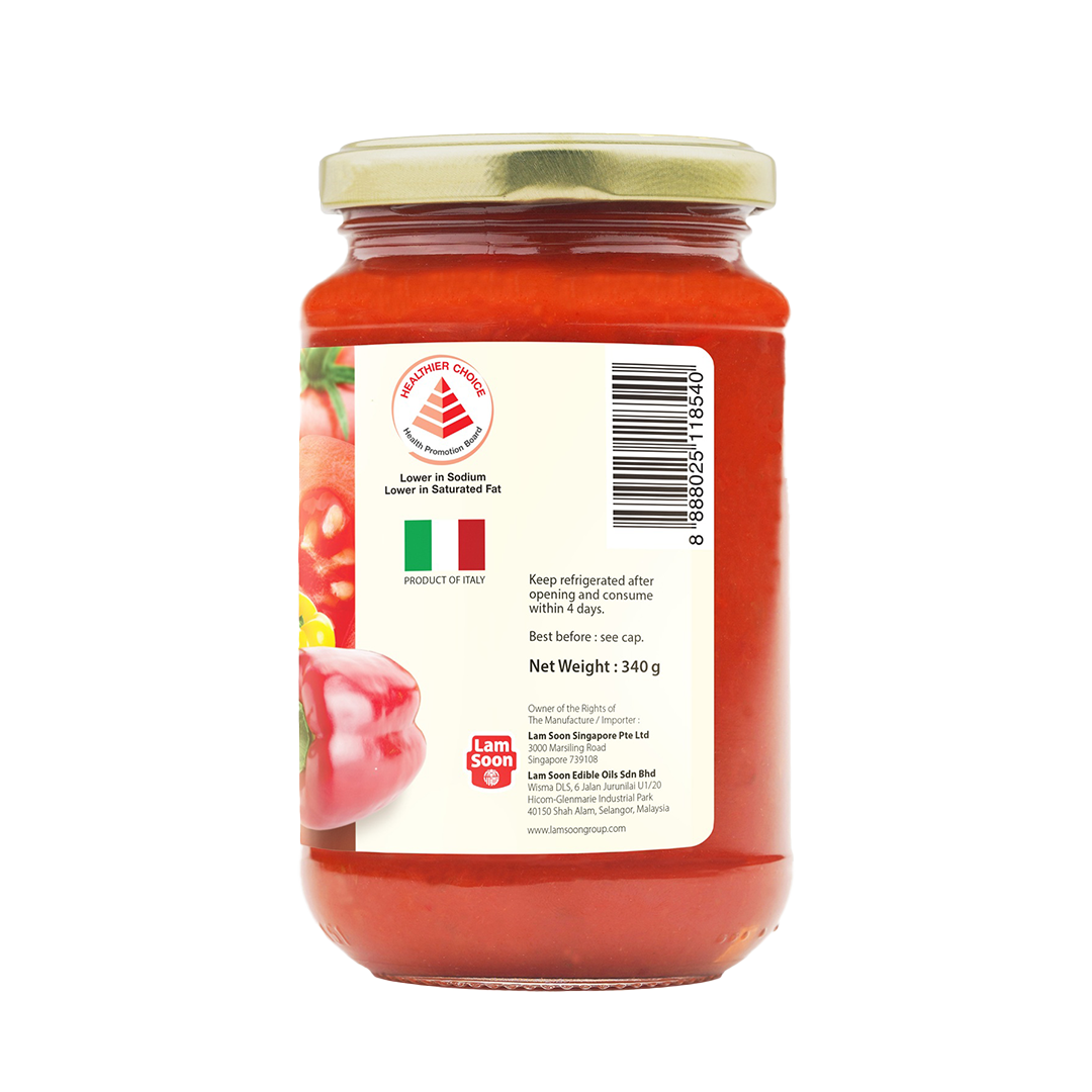 Naturel Organic Peppers Pasta Sauce 340g