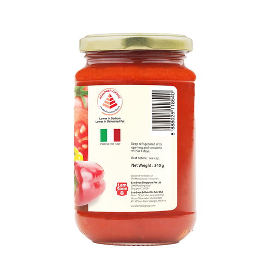 Naturel Organic Peppers Pasta Sauce 340g