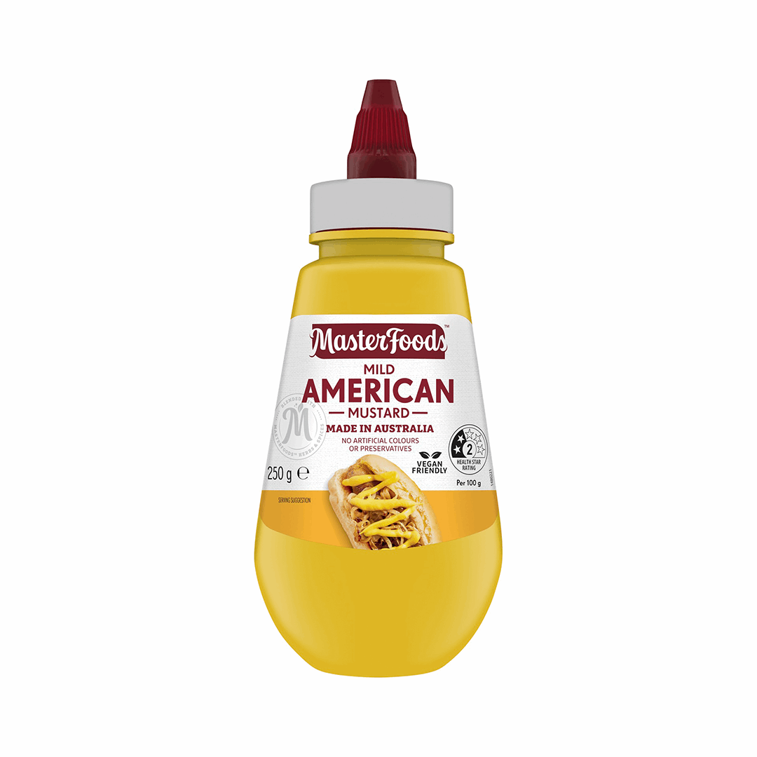 MasterFoods Squeezy Mild American Mustard 350g