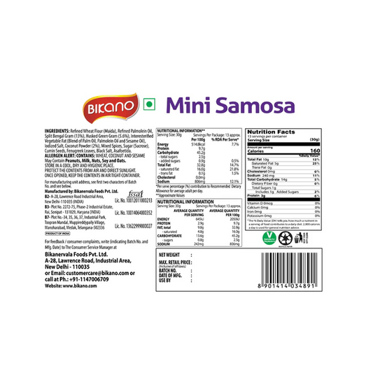 Bikano Mini Samosa 400g