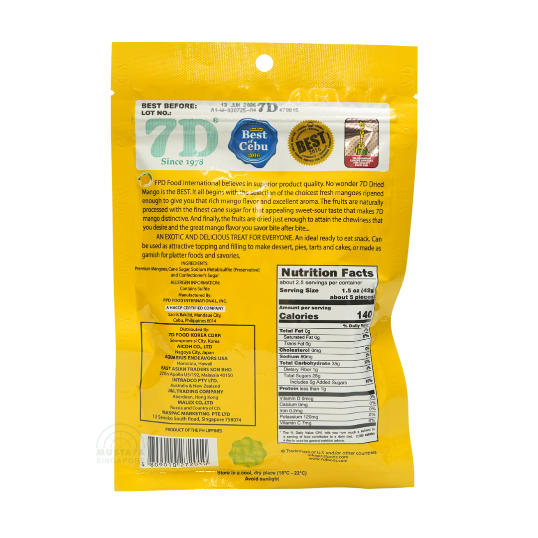 7D Dried Mangoes 100g