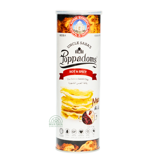 Uncle Saba Poppadoms Korean Hot & Spicy 70G