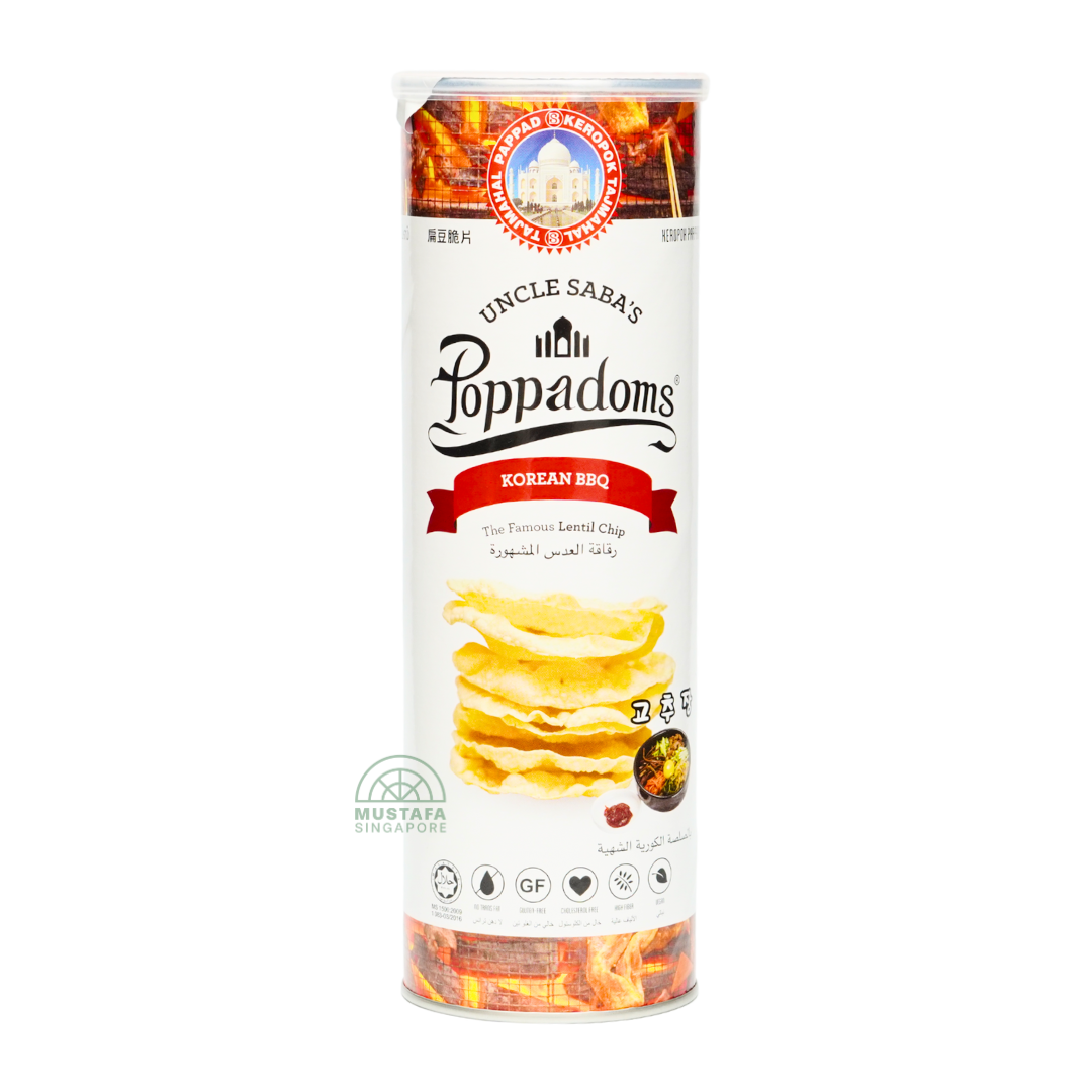 Uncle Saba Poppadoms Korean BBQ 70G