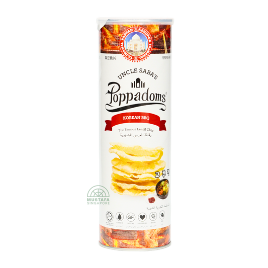 Uncle Saba Poppadoms Korean BBQ 70G