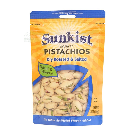 Sunkist In-Shell Pistachios Dry Roasted & Salted 150g