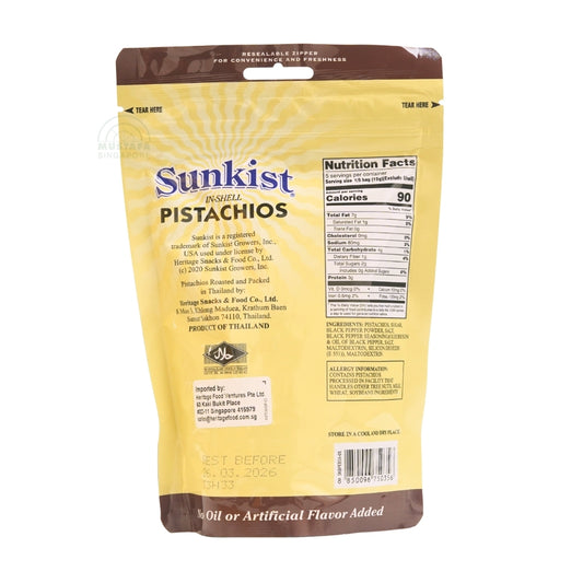 Sunkist In-Shell Pistachios Salt & Black Pepper 150g
