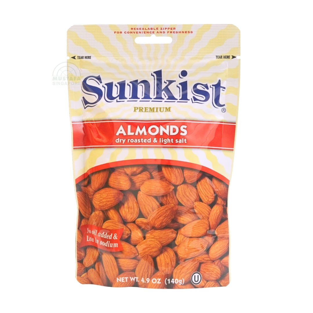 Sunkist Almonds Dry Roasted & Light Salt 140g