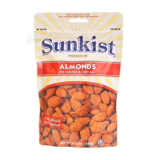 Sunkist Almonds Dry Roasted & Light Salt 140g