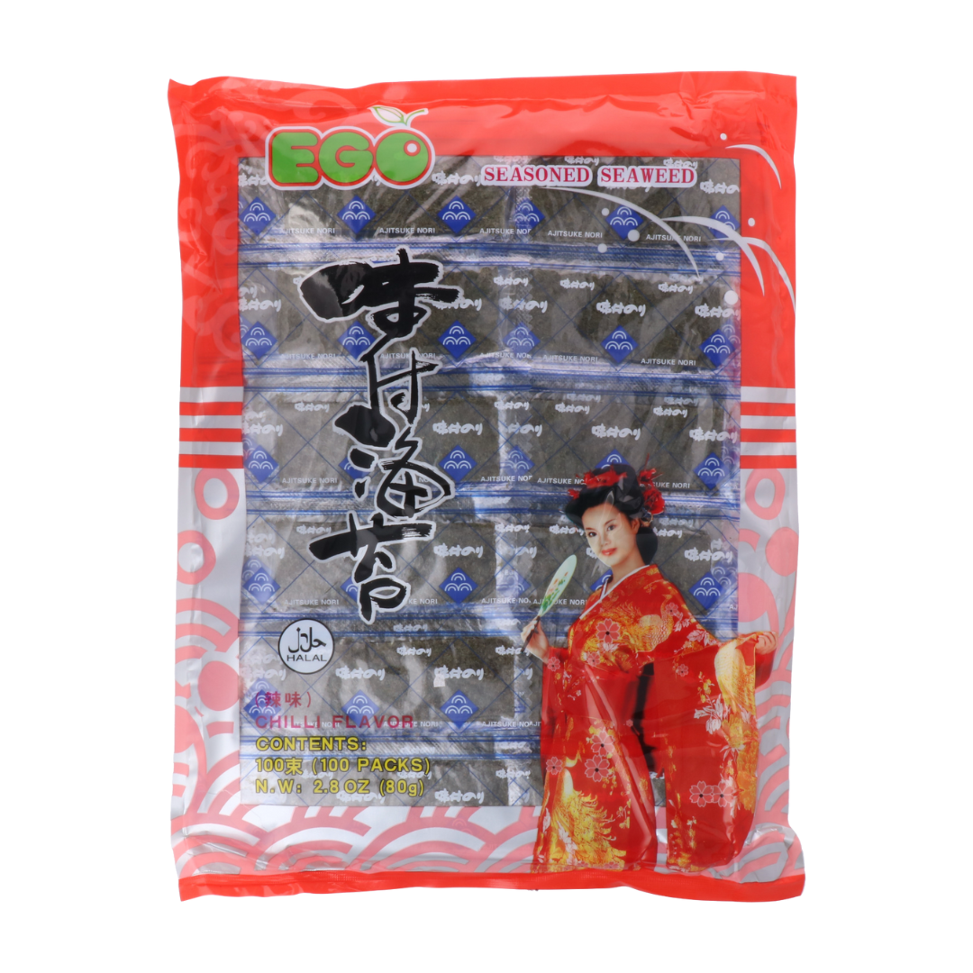 Ego Spicy Seasoned Seaweed 100's 80g