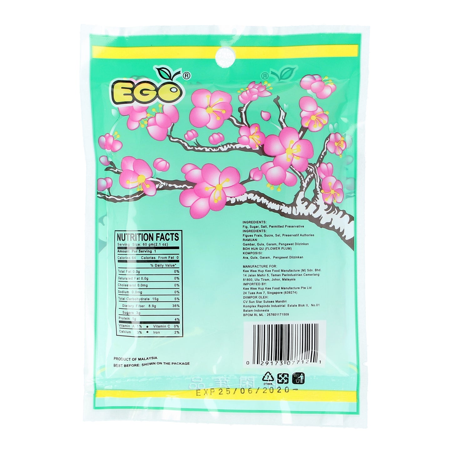 Ego Mh Boh Hua Qu 60g