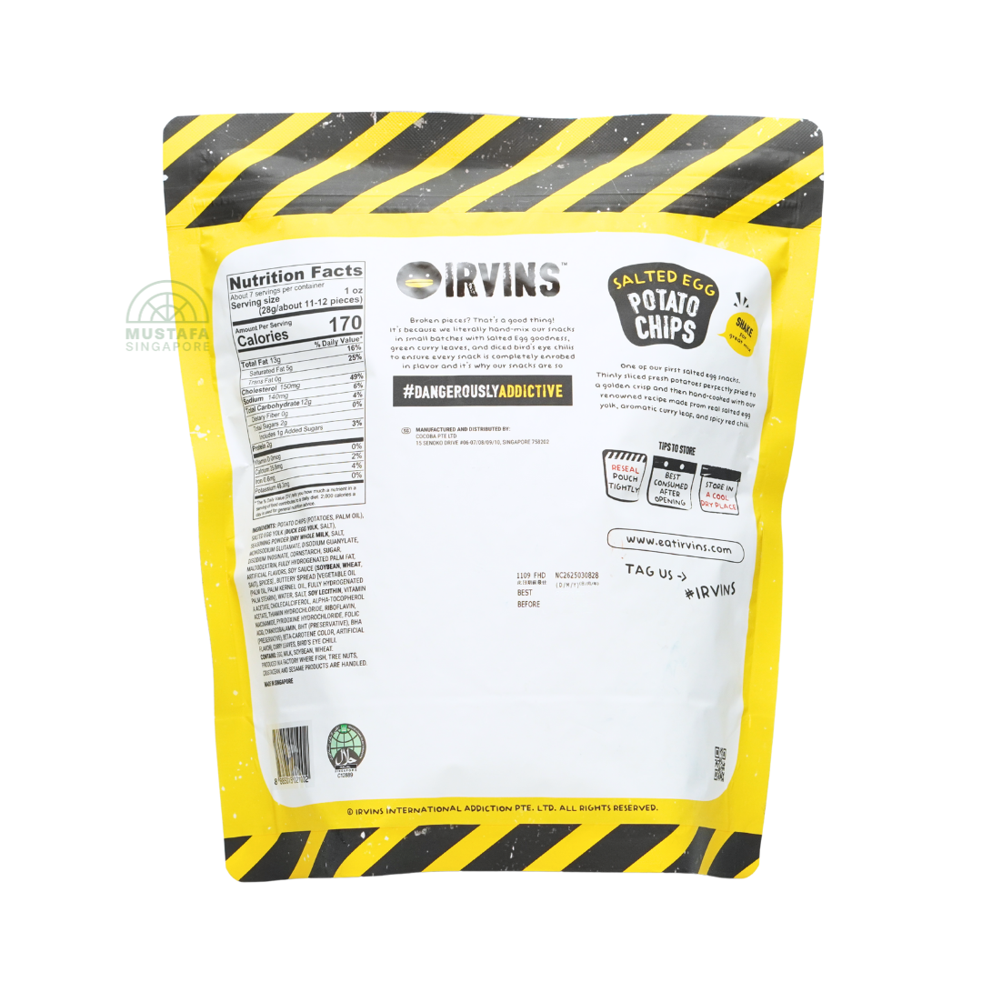 Irvins Salted Egg Potato Chips 210g